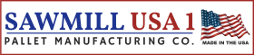 SawMill USA1 Pallet Manufacturing Co. Logo